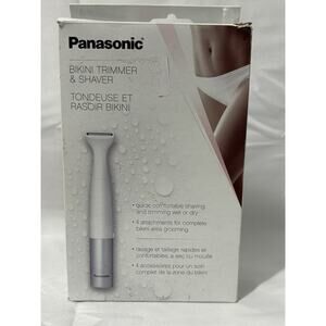 Panasonic Bikini Trimmer & Shaver Wet/Dry, 4 Attachments, Battery Operated